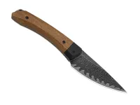 Туристический нож Kizer Momo Fix 3, сталь VG-10 Damascus, рукоять Black G10/Wood