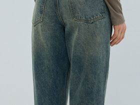 Джинсы Mom, Голубой