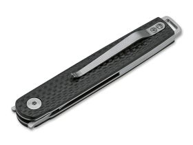 Нож складной Boker Plus LRF, сталь VG10 Satin Plain, рукоять карбон, 01BO079