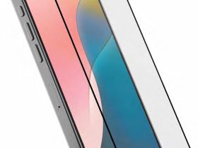 Защитное стекло uBear Extreme Nano Shield для Apple iPhone 16 Pro с чёрной рамкой