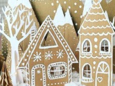 Новогодние домики. Мастер-класс