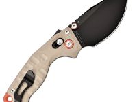 Складной нож CJRB Doubletap, сталь D2, рукоять G10, бежевый/черный