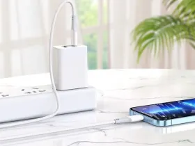 Кабель Hoco X70 Ferry Type-C/Lightning 100см нейлон (белый)