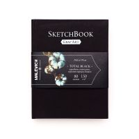Скетчбук для графики Малевичъ "GrafArt" Total Black 14,5х19 см 80 л 150 г