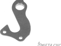 Держатель заднего переключателя "петух" Meta №159 фрезерованный (серебристый)