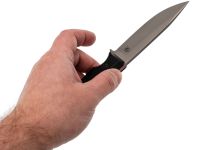 Нож Леший, сталь AUS10co, рукоять G-10 черная