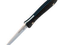 Нож 520, сталь M390, рукоять карбон, синий