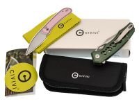 Складной нож CIVIVI Anaaki, сталь Nitro-V, рукоять зеленый алюминий