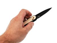 Складной нож SRM 251MB-GT2 black Ti-coat сталь N690, рукоять White G10/Aluminium