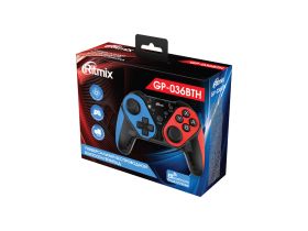 Беспроводной геймпад Ritmix (GP-036BTH) Bluetooth (красный/черный/синий)