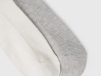 Носки в рубчик с шёлком, 2 пары, Белый