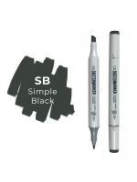 Маркер двухсторонний на спиртовой основе Sketchmarker Цвет Простой черный