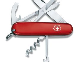 Нож перочинный Victorinox Compact, сталь X55CrMo14, рукоять Cellidor®, красный