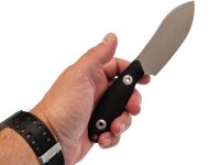 Походный нож Trivisa Aubergine-BG, сталь 14C28N, рукоять G10, черный