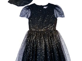 Карнавальный костюм текстильный для девочек: платье, шляпа