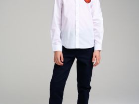 Сорочка текстильная для мальчиков (regular fit)