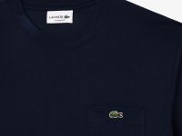 Мужская футболка Lacoste из хлопка с нагрудным карманом