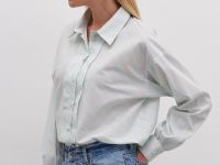 Рубашка из хлопка с отложным воротником