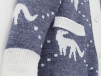 Кардиган с жаккардовым узором на пуговицах