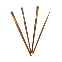 Кисть колонок плоская "Pinax Creative" короткая ручка