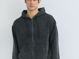 Толстовка на молнии, Серый