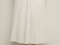 Юбка миди из хлопка с эластичным поясом