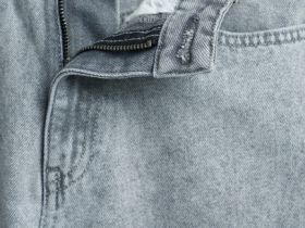 Джинсы Mom, Серый