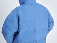 Пуховик с воротником-стойкой