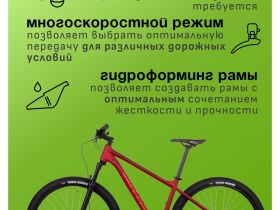 Горный велосипед Atom Bion Nine 350, год 2024, цвет Красный, ростовка 18.5