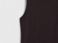 Базовый топ в рубчик, Коричневый