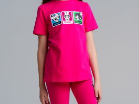 Брюки трикотажные для девочек (легинсы укороченные), 2 пары в комплекте