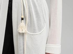 Свободный кардиган с тонким поясом