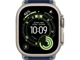 Смарт-часы Apple Watch Ultra 3 49mm Natural Titanium Case with Blue/Bright Blue Trail Loop (S/M)