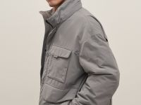 Куртка утепленная с воротником-стойкой