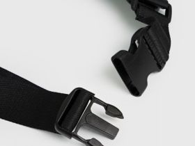 Поясная сумка из искусственной кожи, Черный