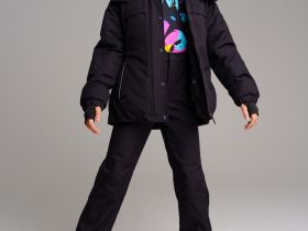 Куртка текстильная с полиуретановым покрытием для девочек