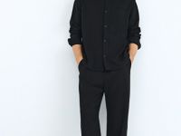 Рубашка из вискозы, Черный