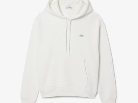 Хлопковый свитшот Lacoste унисекс свободного кроя