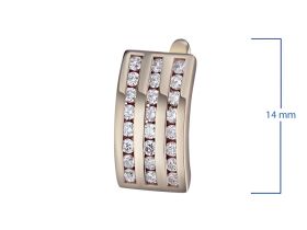 Серьги из красного золота э0212сг04201614