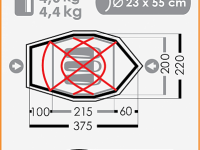 *Палатка Буран 3N Si/PU, жёлтый