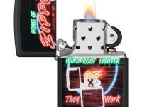 Зажигалка ZIPPO Classic с покрытием Black Matte, латунь/сталь, черная, матовая, 38x13x57 мм