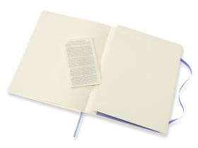 Записная книжка нелинованная Moleskine "Classic Soft" XLarge 19х25 см 192 стр., обложка мягкая голуб