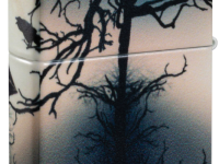 Зажигалка ZIPPO Horror House с покрытием 540 Matte, латунь/сталь, белая, 38x13x57 мм