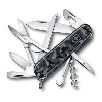 Нож перочинный Victorinox Huntsman Navy Camouflage, сталь X55CrMo14, рукоять Cellidor®, морской камуфляж, 15 функций, 91мм