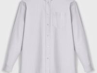 Рубашка свободного силуэта в полоску