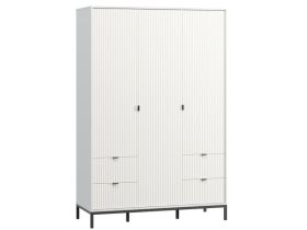 Распашной шкаф Трейвис 3-137x205 Белый