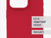 Клип-кейс Rocket Silk для Apple iPhone 16 Pro Max с MagSafe Красный