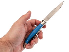 Складной многопредметный нож Viking Nordway MT033L, сталь 420, рукоять пластик, синий