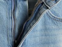 Широкие джинсы с высокой посадкой, Голубой