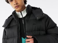 Мужская утеплённая куртка-парка Lacoste ниже колена